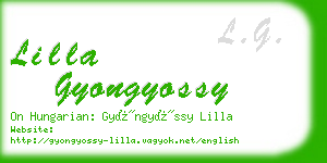 lilla gyongyossy business card